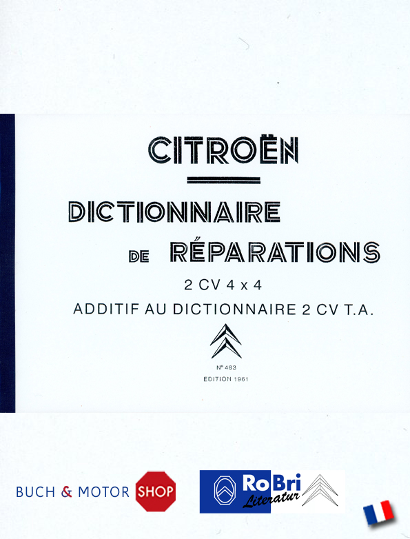 Citroën 2CV 4x4 Dictionnaire de Réparations